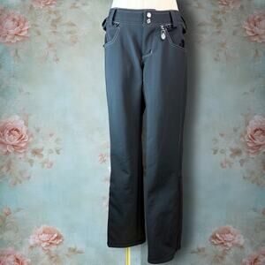 Volcom Ari Skinny Stretch Black Fleece Lined Winter Ski Snowboard Pants